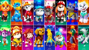 Мультики для Детей Щенячий Патруль Tiles Hop - СКАЙ, ГОНЩИК, МАРШАЛЛ, ЭВЕРЕСТ