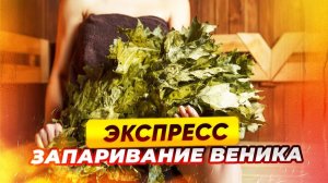 КАК ПРАВИЛЬНО И БЫСТРО ЗАПАРИТЬ ВЕНИК ДЛЯ БАНИ | ЭКСПРЕСС ЗАПАРИВАНИЕ БАННОГО ВЕНИКА