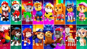 Мультики для Детей Щенячий Патруль Tiles Hop - МАРШАЛЛ, РОККИ, ГОНЩИК, КРЕПЫШ, ЛИБЕРТИ