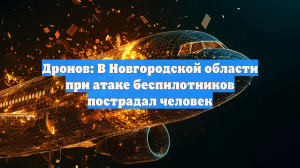 Губернатор Дронов: один человек пострадал при атаке БПЛА в Новгородской области