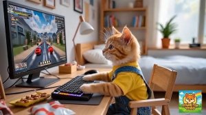 😺🐈МУЛЬТИК ДЛЯ ДЕТОК, котята подружились с семьей кроликов 🥺