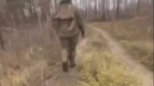 Подрыв нашего бойца на мине 🙏