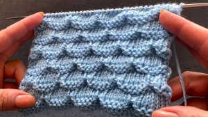 🧶🩷ОБЪЕМНЫЙ УЗОР СПИЦАМИ ЧЕШУЯ
