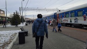 Волшебный поезд Деда Мороза прибыл в город Тюмень!