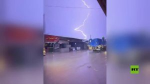 قطاع غزة.. أمطار غزيرة ورعدية على خان يونس