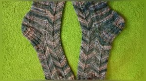 Отчёт за декабрь вСП"НосочкисТаней2025/4сезон Мужские носки"Зигзаг Миссони"Видео автора В.Волкова.