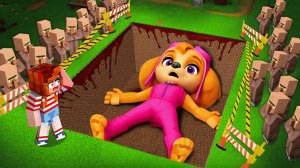 😳 Я НАШЛА СКАЙ В ОГРОМНОЙ МОГИЛЕ В МАЙНКРАФТ