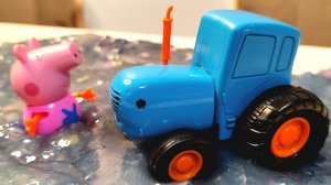 Синий трактор спасает свинку Пеппу