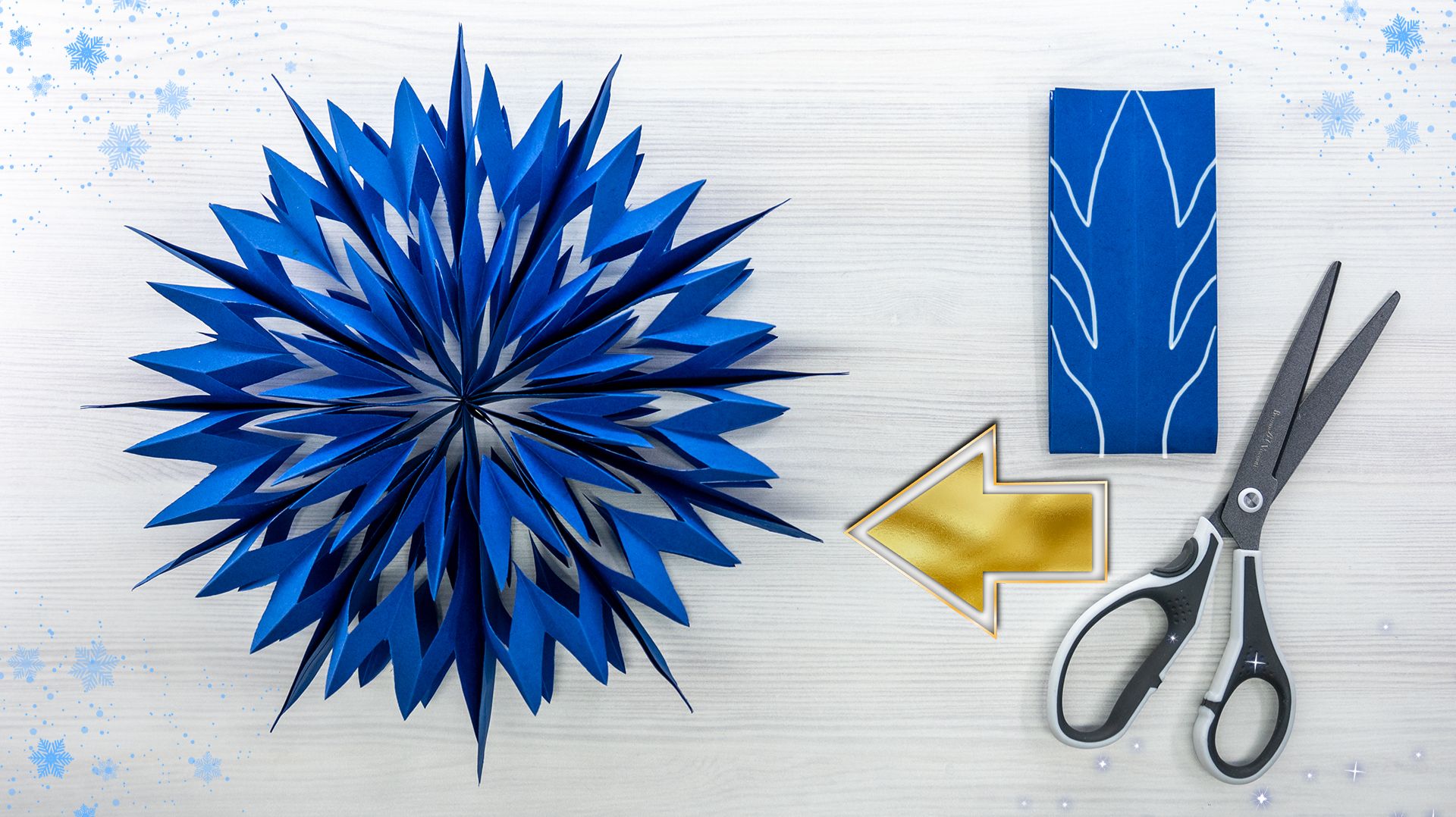 Красивая 3D-снежинка для зимнего украшения смотреть онлайн