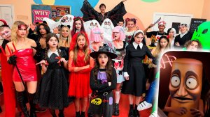 ХЭЛЛОУИН В КАМПУСЕ! ПОДРОСТКИ ГОТОВЯТСЯ К СТРАШНОЙ НОЧИ! ДЕВОЧКА МУН НЕОБЫЧНЫЙ ПОДРОСТОК