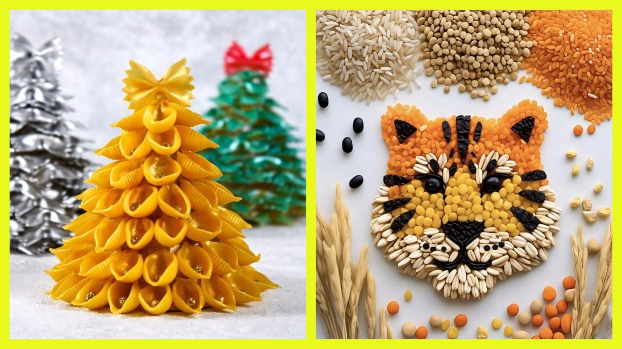 Поделки из круп и макарон: развиваем творчество вместе с детьми 🌟