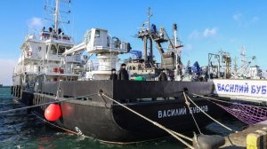 Подъем флага ВМФ на новом малом гидрографическом судне «Василий Бубнов»