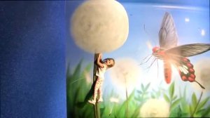 ВЛОГ с мамой Огромная гусеница и САД БАБОЧЕК ВИДЕО ДЛЯ ДЕТЕЙ