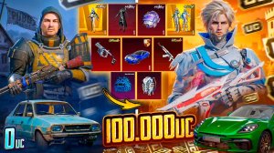 ОН ИГРАЕТ 7 ЛЕТ и НЕ ДОНАТИЛ В PUBG MOBILE! 🤯 $100 000 UC - МОЩНАЯ ПРОКАЧКА ПОДПИСЧИКУ! 🥳  ⏳ За