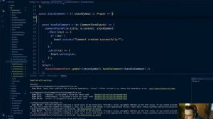 68. React + ASP.NET Core - 40. Comment List