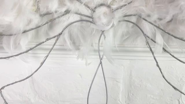 Светящееся украшение КОЛОКОЛЬЧИКИ, серебряные, металл, 43 теплых белых микро LED-огня, LS-25305