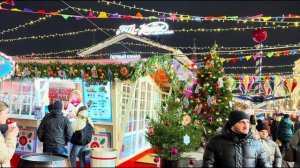 🎄Ранняя новогодняя атмосфера Москвы 2025 волшебная ночная прогулка по городу света✨