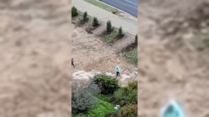 Жители большого жилого массива в районе проспекта Античный каждый день ходят по колено в грязи