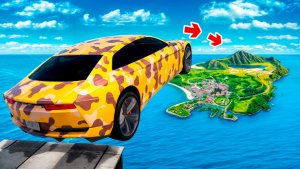 Как далеко чит тачка улетит с огромного трамплина в ГТА 5 Моды? Обзор мода в GTA 5 Online