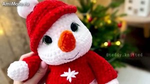 Амигуруми: схема Снеговичок | Игрушки вязаные крючком