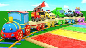 Сборник Мультфильмов про машинки Песня Паровозик Ту Ту Волшебные футбольные мячи Песенки для детей