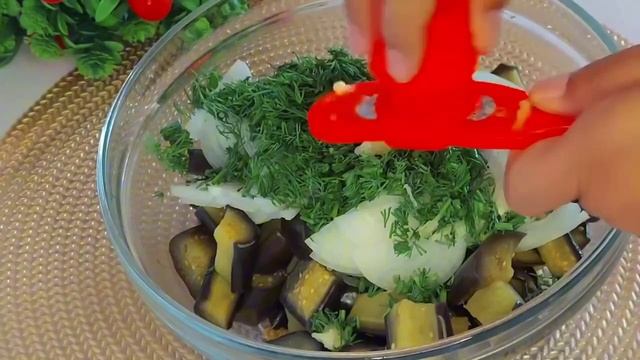Шикарный рецепт из баклажанов. Очень вкусные маринованные баклажаны.