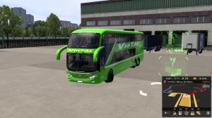 играем в truck simulator 2 автобус