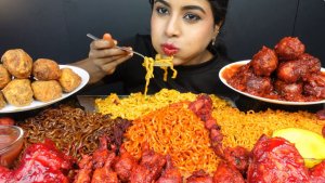 🔥🍲 Мукбанг и Mukbang : ИСПЫТАНИЕ ОГНЁМ ДЛЯ ИНДИАНКИ! 🌶️ Корейская острота