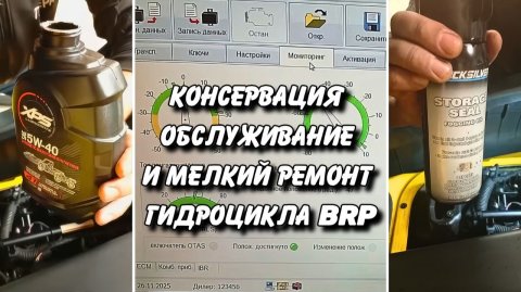 Консервация , обслуживание и мелкий ремонт гидроцикла BRP
