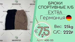 400-133 #3164 Брюки спортивные х/б Экстра Всесезон Германия
