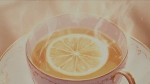 Песня - Бодрящий чай с лимоном...