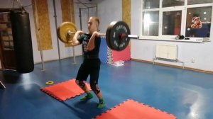 Егор 14 лет. Взятие и толчок 55кг. Попытка 60кг