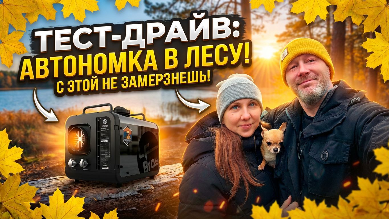 ОТДЫХ НА ПРИРОДЕ В ДЕКАБРЕ НА БЕРЕГУ ОЗЕРА. ТЕСТ-ДРАЙВ НОВОЙ АВТОНОМКИ LF Bros N2pro смотреть онлайн