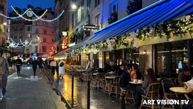 Париж Франция зимняя прогулка декабря 2025 атмосферный винтер-вок по городу света✨