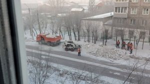 уборка снега с улицы 2 серия Улан-Удэ