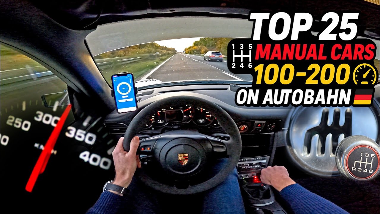 РЕЙТИНГ 25 БЫСТРЕЙШИХ АВТО С РУЧНО КП на АВТОБАНЕ AutoTopNL смотреть онлайн