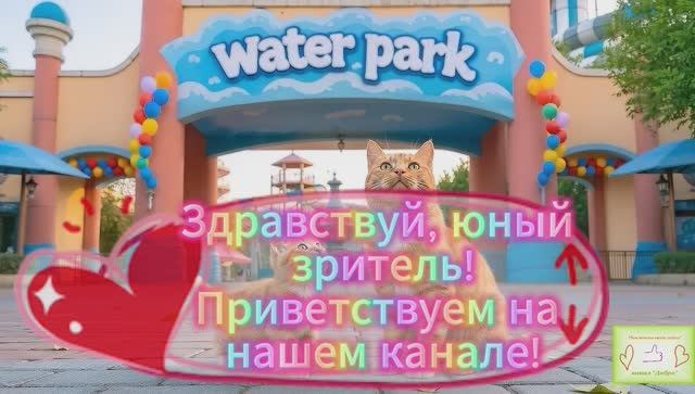 🐾 Приключения котёнка Рыжика💕 Аквапарк, утерянный кошелёк, семейка утят...