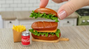 Идеальный Миниатюрный Сэндвич Приготовленный на Мини Кухне! 😋 Мини Кухня