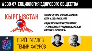 Запуск центра ЭВМ АНО "Евразия". Соц. исследование "Углубление сотрудничества России и Киргизии"