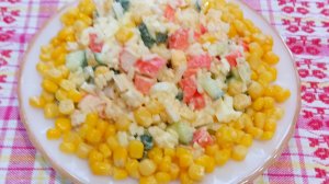 Салаты на новый год. Салат крабовый.