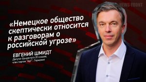 "Немецкое общество скептически относится к разговорам о российской угрозе" - Евгений Шмидт