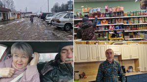 ДОЖДЬ, НО МЫ ЕДЕМ НА РЫНОК И НА СТРИЖКУ.