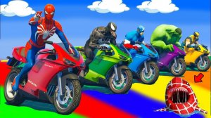 ГОНОЧНАЯ ТРАССА С ПРЕПЯТСТВИЯМИ ДЛЯ СУПЕРГЕРОЕВ | ЧЕЛОВЕК ПАУК ПРОТИВ ВСЕХ №15