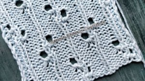 Рельефный узор с ажурными элементами 💥 Для вязания джемпера,  летнего топа, палантина
