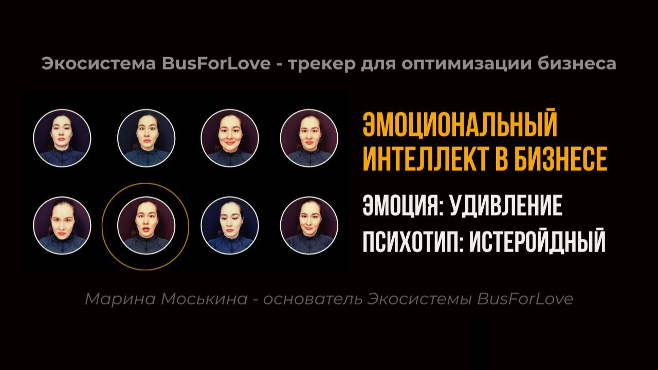 😮 Эмоция удивления. Психотип истеройдный. Эмоциональный интеллект. Бизнес-анализ. Марина Моськина