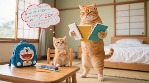 Рыжая Кошечка Не Сделала Домашнее Задание И Пошла Поиграть 😢, Чувства Мамы-Кошки💔