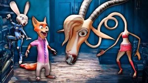 ЗВЕРОПОЛИС 2 ИГРА ПРО ЗЛУЮ ГАЗЕЛЬ! ДЖУДИ ХОПС И НИК УАЙЛД УБЕГАЮТ ОТ МОНСТРА В ШКОЛЕ РЕАКЦИЯ