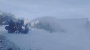 снегоротор в работе. видео от заказчика.