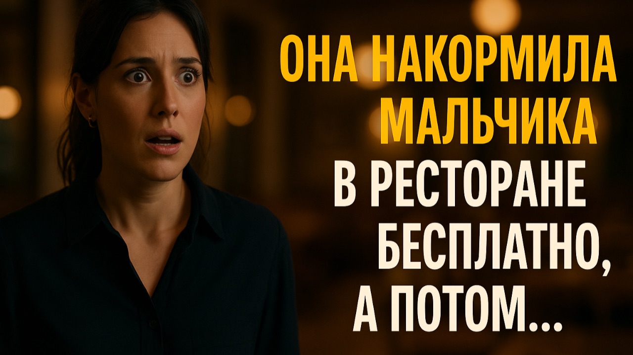 Она накормила голодного мальчика бесплатно и не ожидала чем всё обернётся