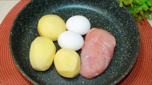 КАРТОШКА, КУРИНОЕ ФИЛЕ и 15 минут - все что вам нужно для быстрого ужина.